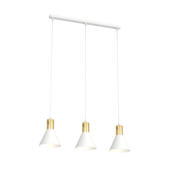 Lampa wisząca ROSA nowoczesna biała E27 15W LED
