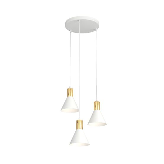 Lampa wisząca ROSA nowoczesna biała E27 15W LED