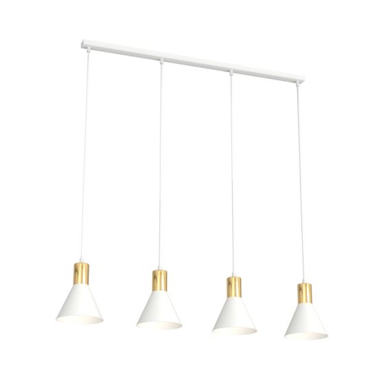 Lampa wisząca ROSA nowoczesna biała E27 15W LED