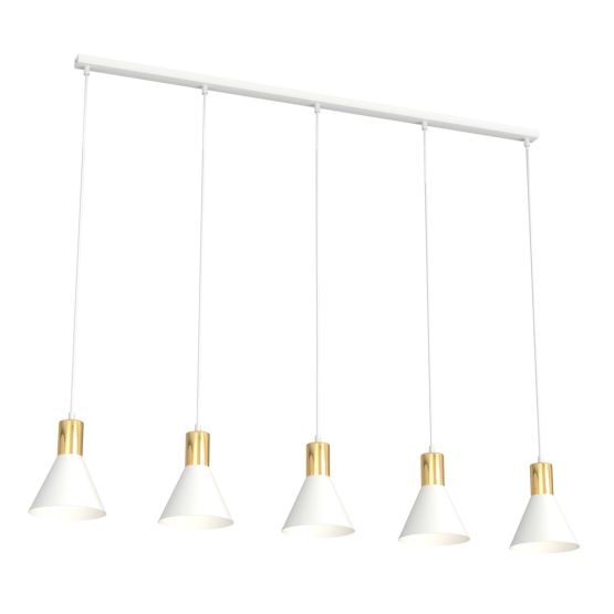 Lampa wisząca ROSA nowoczesna biała E27 15W LED