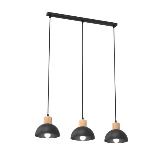 Lampa sufitowa SECO nowoczesna czarna E27 15W LED
