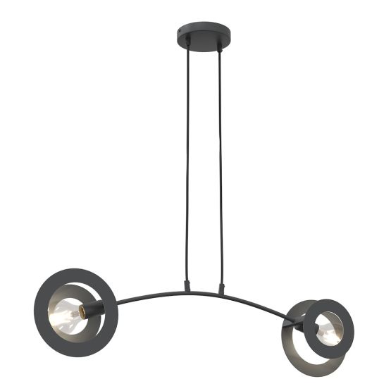Lampa wisząca EUFORIA nowoczesna czarna E27 15W LED