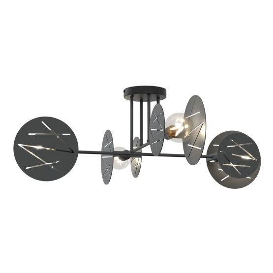 Lampa sufitowa FRICK nowoczesna czarna E27 15W LED