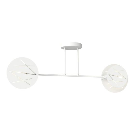 Lampa sufitowa FRICK nowoczesna biała E27 15W LED