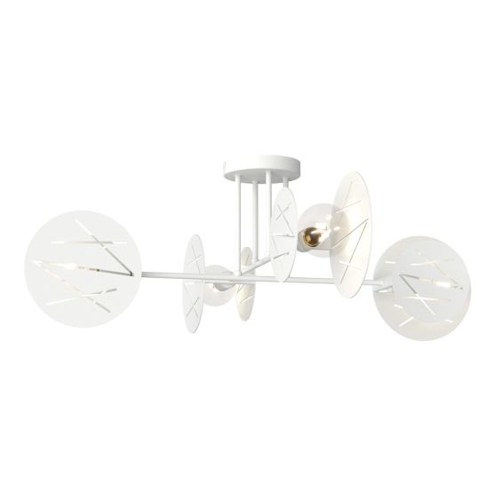 Lampa sufitowa FRICK nowoczesna biała E27 15W LED