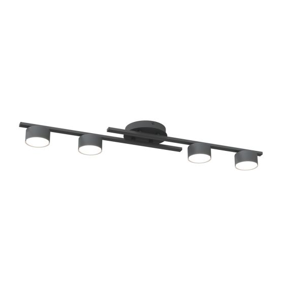 Lampa sufitowa FRAGMENT 4 nowoczesna czarna GX53 10W LED