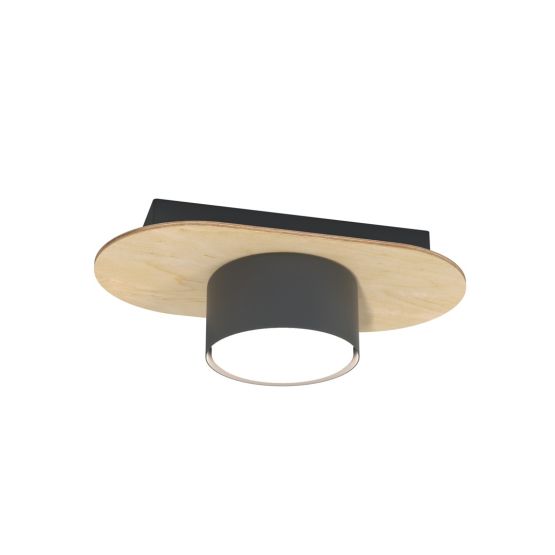Lampa sufitowa DIAZ nowoczesna czarna GX53 10W LED