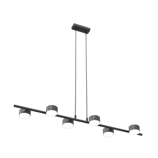 Lampa wisząca SORA nowoczesna czarna GX53 10W LED