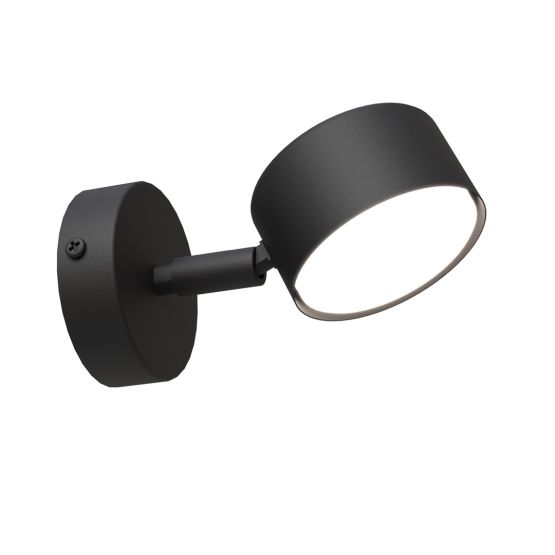 Kinkiet SORA nowoczesny czarny GX53 10W LED