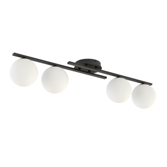 Lampa sufitowa KAIRO nowoczesna czarna E14 10W LED