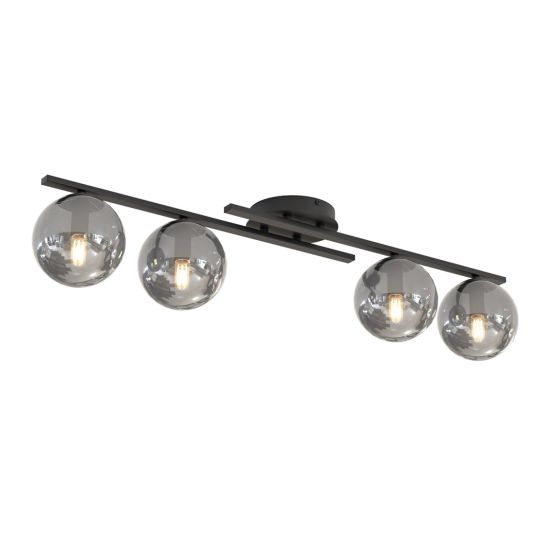 Lampa sufitowa KAIRO nowoczesna czarna E14 10W LED