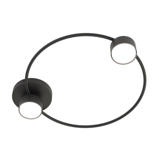 Lampa sufitowa LUCIO nowoczesna czarna GX53 10W LED