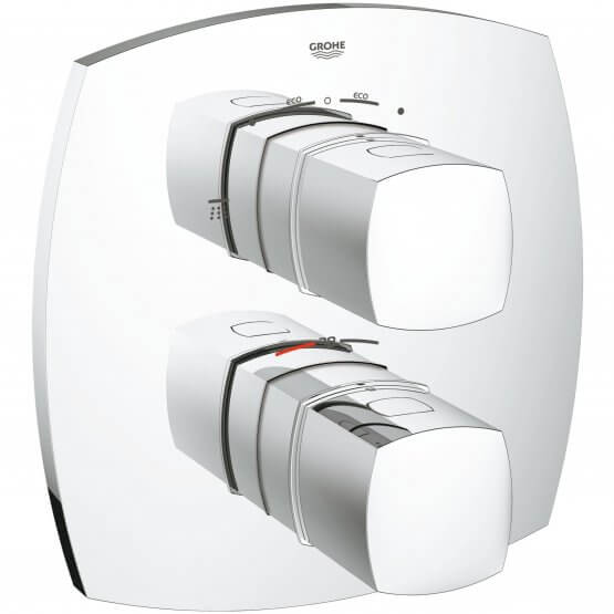 Bateria Termostatyczna Grandera Ze Zintegrowanym 2-Drożnym Przełącznikiem 19937000 Grohe