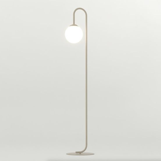 Lampa podłogowa FLOR nowoczesna beżowa E14 10W LED