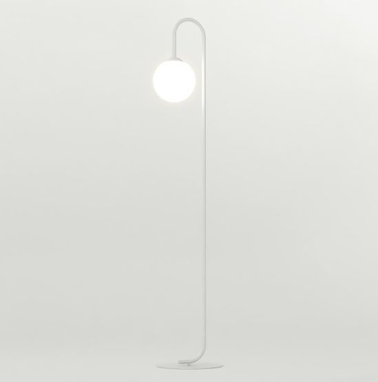 Lampa podłogowa FLOR nowoczesna biała E14 10W LED