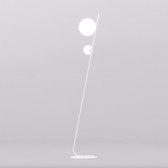 Lampa podłogowa TATU nowoczesna biała G9 8W LED