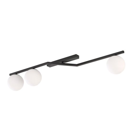 Lampa sufitowa NATON nowoczesna czarna E14 10W LED