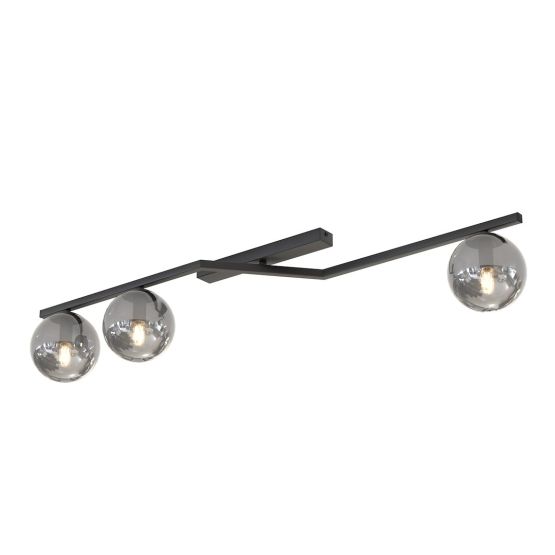 Lampa sufitowa NATON nowoczesna czarna E14 10W LED