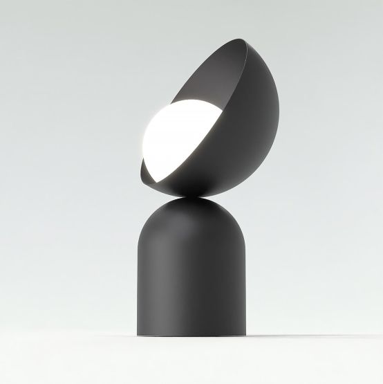 Lampka biurkowa BOTO nowoczesna czarna G9 8W LED