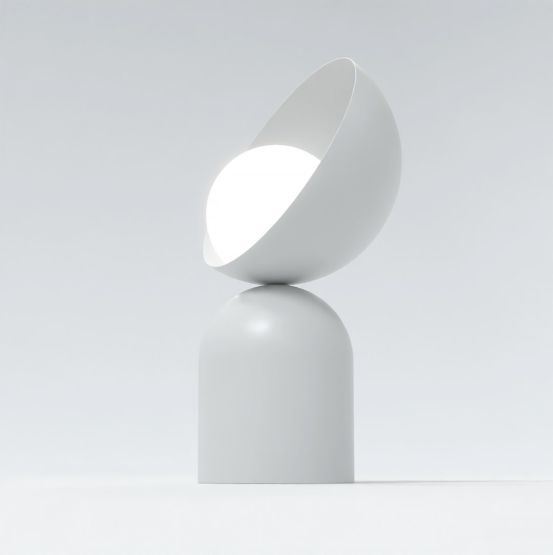Lampka biurkowa BOTO nowoczesna szara G9 8W LED