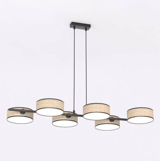 Lampa wisząca DRUMZ nowoczesna brązowa E14 10W LED