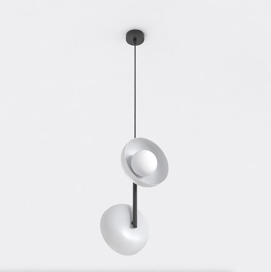 Lampa wisząca VANILA nowoczesna szara G9 8W LED