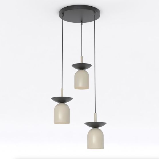 Lampa wisząca EGO nowoczesna beżowa E14 10W LED