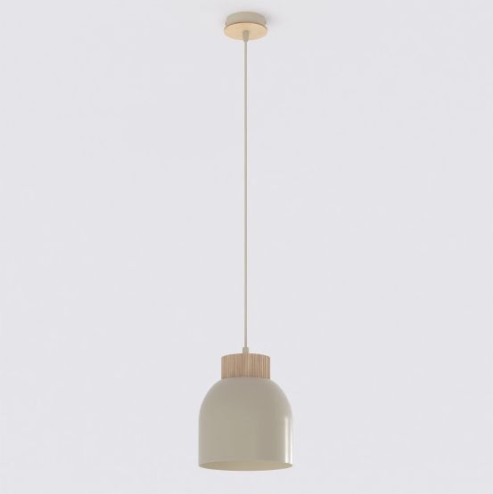 Lampa wisząca VIGO nowoczesna beżowa E27 15W LED