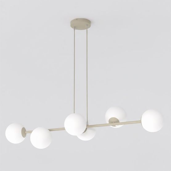Lampa wisząca MAGNUS nowoczesna beżowa E14 10W LED
