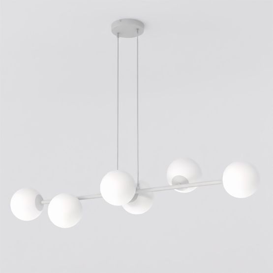 Lampa wisząca MAGNUS nowoczesna szara E14 10W LED