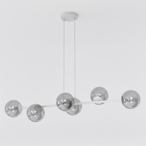 Lampa wisząca MAGNUS nowoczesna szara E14 10W LED