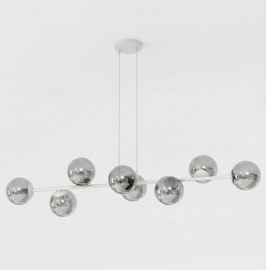 Lampa wisząca MAGNUS nowoczesna szara E14 10W LED
