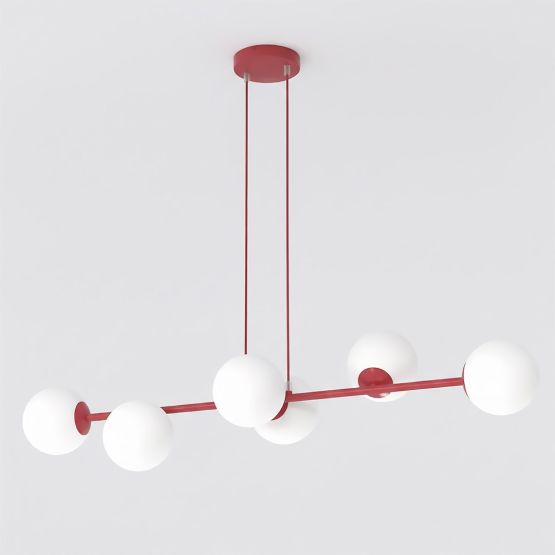 Lampa wisząca MAGNUS nowoczesna burgundowa E14 10W LED