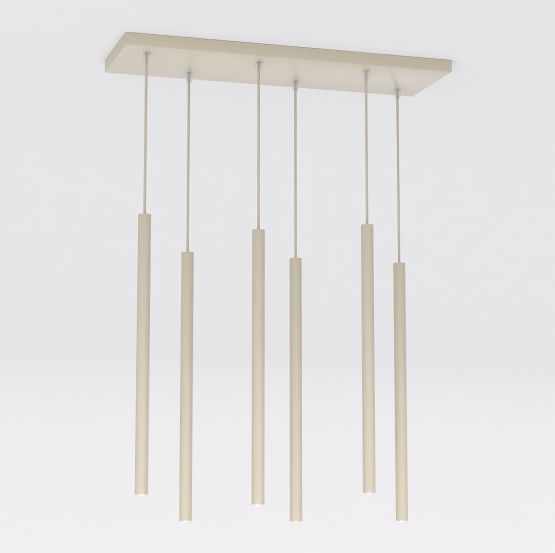 Lampa wisząca SELTER nowoczesna beżowa G9 8W LED