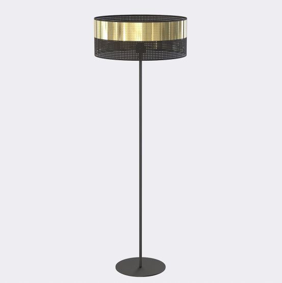 Lampa podłogowa LUX nowoczesna czarna E27 15W LED