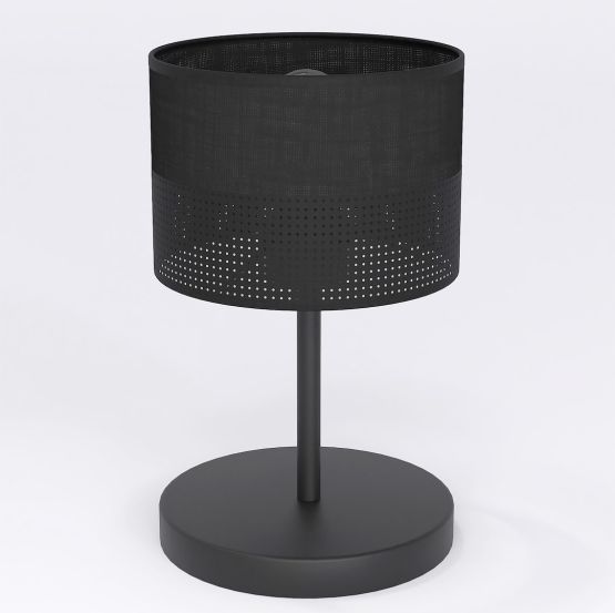 Lampka biurkowa KARBON nowoczesna czarna E27 15W LED
