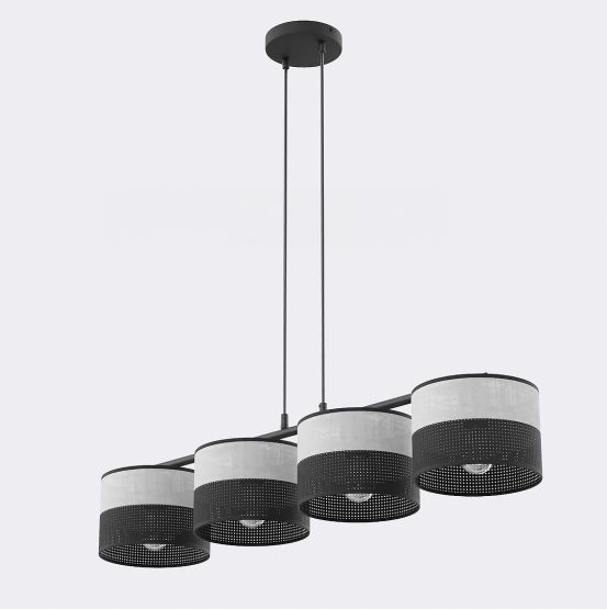 Lampa wisząca KARBON nowoczesna czarna E27 15W LED