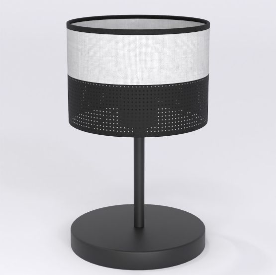 Lampka biurkowa KARBON nowoczesna czarna E27 15W LED