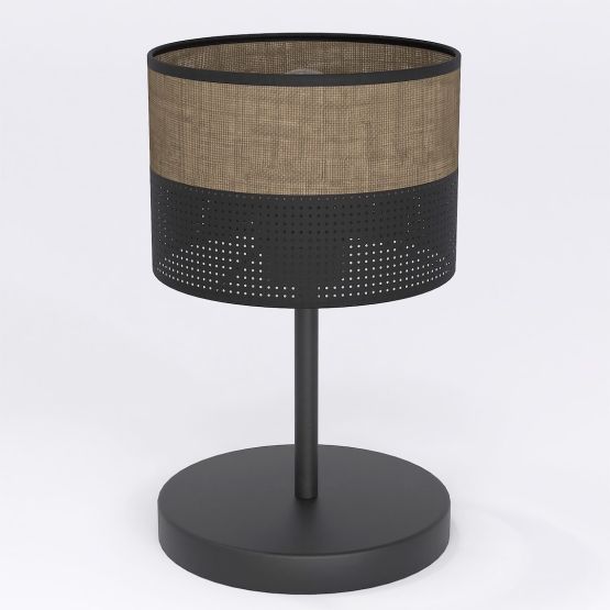 Lampka biurkowa KARBON nowoczesna czarna E27 15W LED