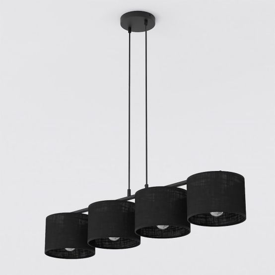Lampa wisząca ECO nowoczesna czarna E27 15W LED