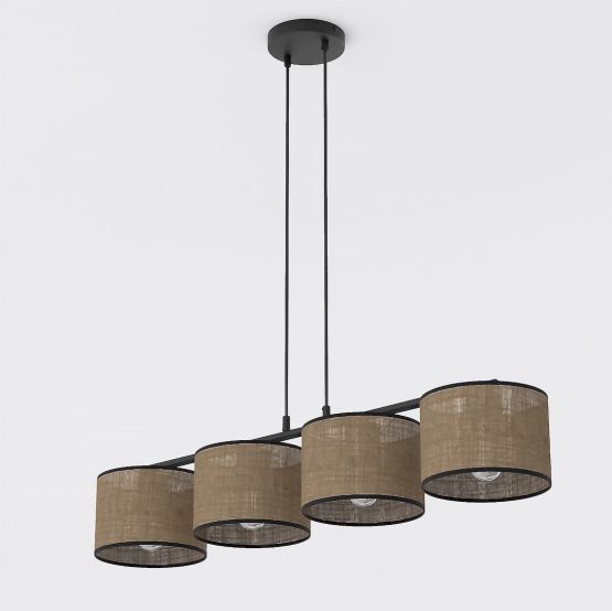 Lampa wisząca ECO nowoczesna czarna E27 15W LED