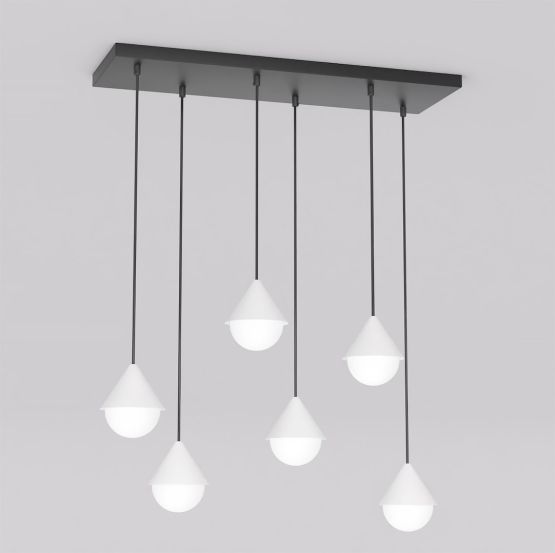Lampa wisząca GIRO nowoczesna czarna G9 8W LED