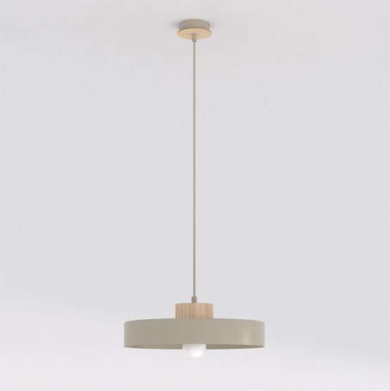 Lampa wisząca KIVI nowoczesna beżowa E27 15W LED
