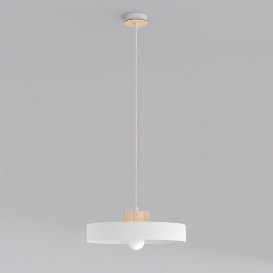Lampa wisząca KIVI nowoczesna biała E27 15W LED