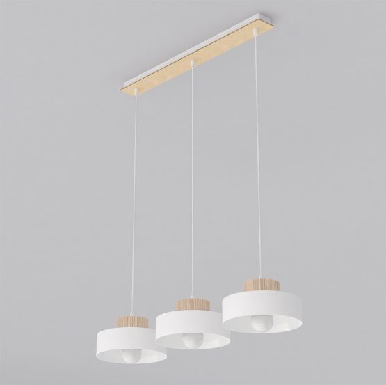 Lampa wisząca KIVI nowoczesna biała E27 15W LED