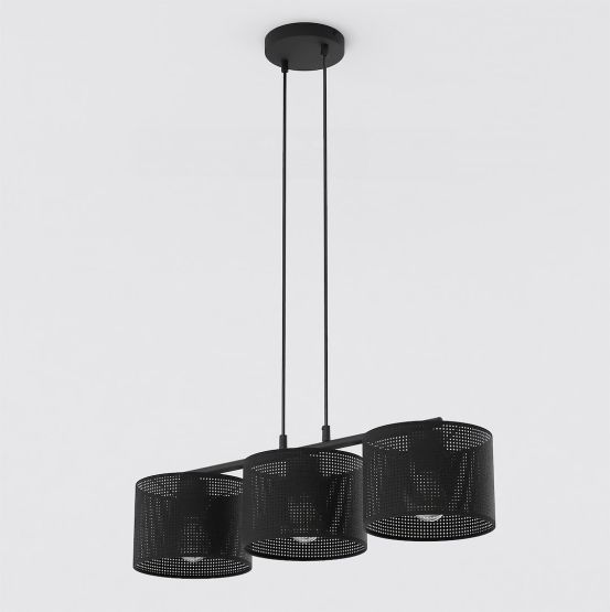 Lampa wisząca LUX nowoczesna czarna E27 15W LED