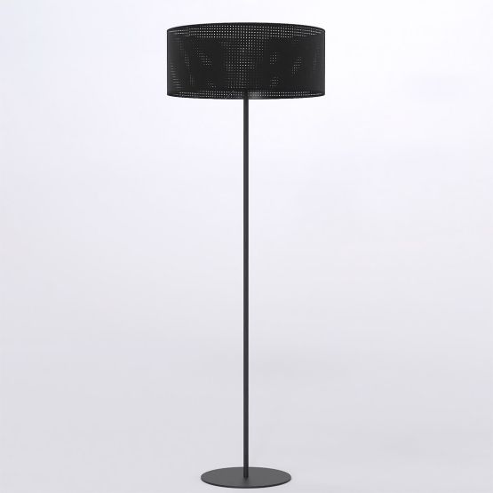 Lampa podłogowa LUX nowoczesna czarna E27 15W LED