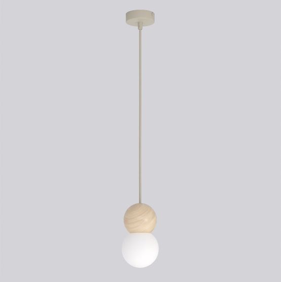 Lampa wisząca LOOP nowoczesna beżowa G9 8W LED