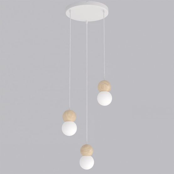 Lampa wisząca LOOP nowoczesna biała G9 8W LED