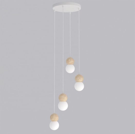 Lampa wisząca LOOP nowoczesna biała G9 8W LED